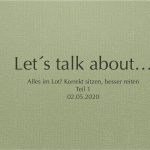 Let´s talk about- Webinarblock zum Thema Reitersitz Let´s talk about- Webinarblock zum Thema Reitersitz